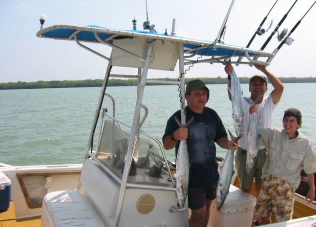 En la lancha equipada